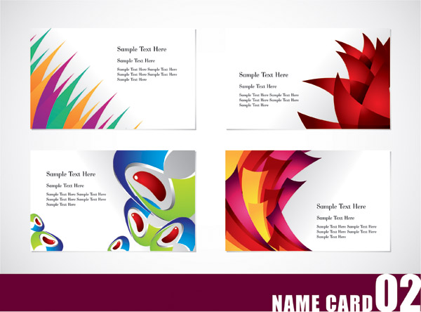 free vector Colorful card template vector